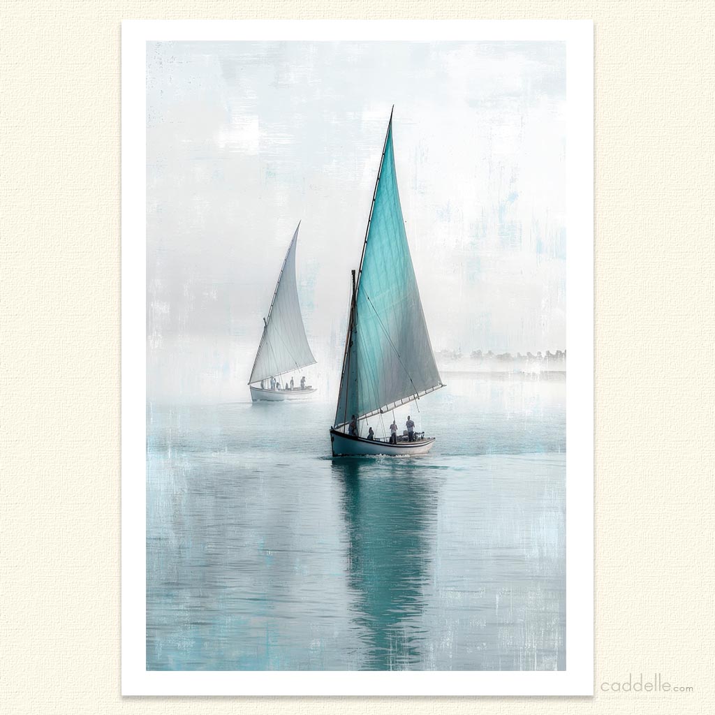 Teal Sail Tranquil Drift
