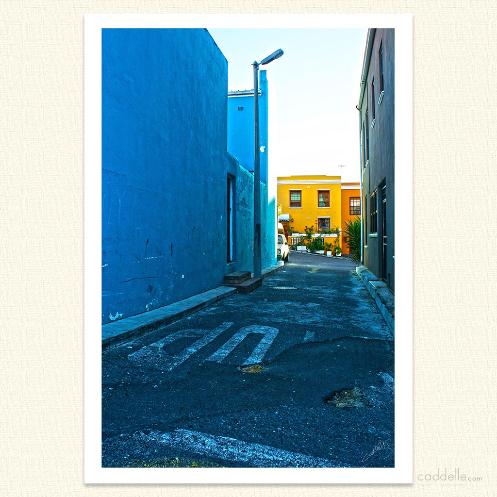 Blue Shadows Yellow House