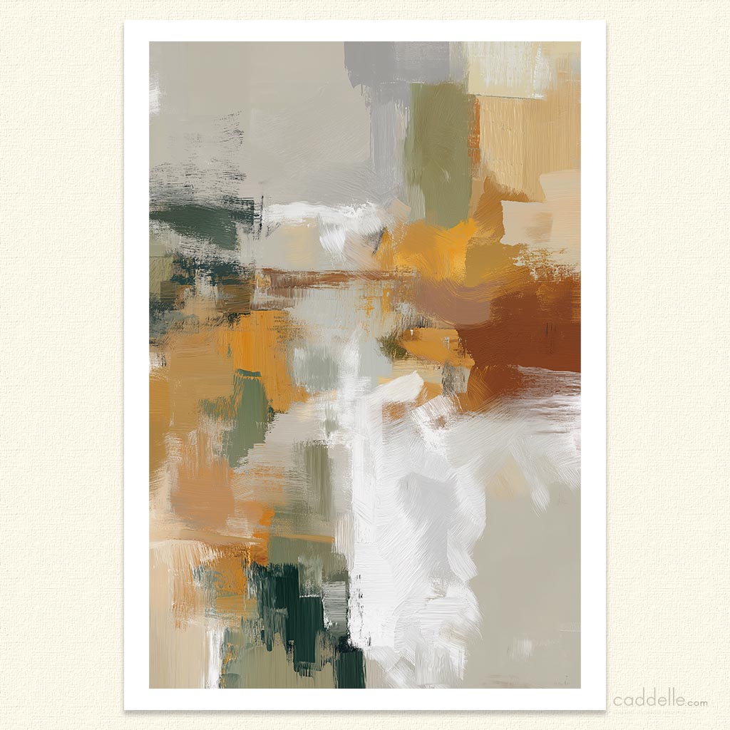 Ochre Reverie Abstraction