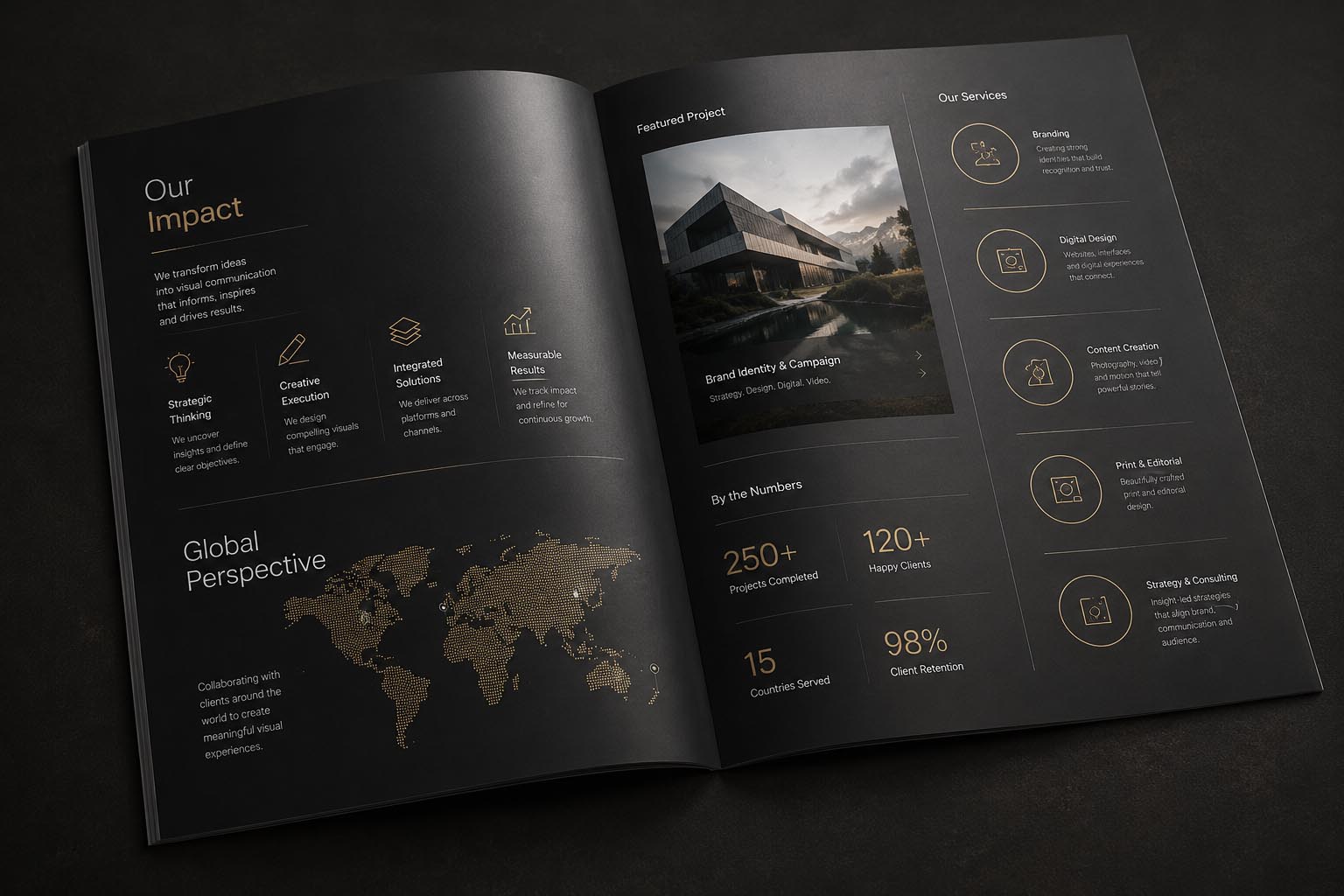 Visual communication publication design